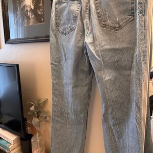 Abercrombie & Fitch Blue Ankle Cropped Jeans